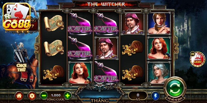 Trong witcher khi tan th? có ?? 3 bi?u t??ng Wild s? ???c nh?n 8 vòng quay free