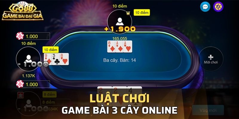 Nh?ng th?ng tin quan tr?ng v? lu?t ch?i bài 3 cay online