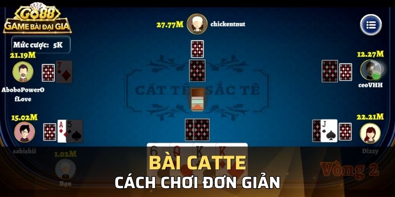 Cách ch?i bài catte khá ??n gi?n, d? hi?u